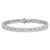 Sterling Silver Rhodium-Plated 2 carat Lab Grown Diamond VS/SI+ G+ Complete Fashion Tennis Bracelet