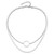 Sterling Silver Rhodium-plated 2 Strand 16in w/2in ext Necklace