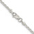 Sterling Silver Rhodium-plated 2.15mm Diamond-cut Round Spiga Chain - QS-CC2E35F0-4020