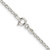 Sterling Silver Rhodium-plated 2.2mm Diamond-cut Cable Chain - QH-1AF86510-9923