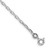 Sterling Silver Rhodium-plated 2.2mm Diamond-cut Long Link Cable Chain - QA-45914697-1091