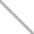 Sterling Silver Rhodium-plated 2.55mm D/C Square Franco Chain - QQ-98703FCF-1353