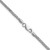 Sterling Silver Rhodium-plated 2.5mm 8 Sided D/C Double Spiga Chain - QD-CC531674-9535