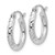 Sterling Silver Rhodium-plated 2.5mm Diamond-cut Hoop Earrings - QE-05D6D12A-8875