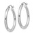Sterling Silver Rhodium-plated 2.5mm Round Hoop Earrings - QE-36E29890-1307
