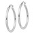 Sterling Silver Rhodium-plated 2.5mm Round Hoop Earrings - QE-88BB4AB2-6301