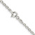 Sterling Silver Rhodium-plated 2.6mm Diamond-cut Cable Chain - QH-4CD7C006-2370
