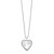 Sterling Silver Rhodium-plated 20mm Mom Diamond Heart Locket Necklace