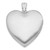 Sterling Silver Rhodium-plated 24mm Enameled Rose Ash Holder Heart Locket