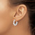 Sterling Silver Rhodium-plated 2-5mm White Button Freshwater Cultured Pearl Round Hoop Earrings