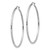 Sterling Silver Rhodium-plated 2mm Diamond Cut Hoop Earrings - QE-069129E3-3012