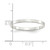 Sterling Silver Rhodium-plated 2mm Flat Size 4.5 Band