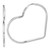 Sterling Silver Rhodium-Plated 2mm Heart Hoop Earrings - QE-B837ED0D-2844
