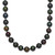 14k 5-6mm Black Near-Round Freshwater Cultured Pearl 24 inch Necklace