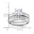 Sterling Silver Rhodium-plated 2-Piece CZ Size 7 Wedding Set Ring - QR-A92651EA-8153