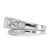 Sterling Silver Rhodium-plated 2-Piece CZ Wedding Set Ring - QR-49BBA969-7743
