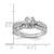 Sterling Silver Rhodium-plated 2-Piece CZ Wedding Set Ring - QR-D2CFB6A0-7085