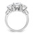 Sterling Silver Rhodium-plated 3 Stone CZ Ring - QR-E15DDB60-7982