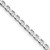 Sterling Silver Rhodium-plated 3.15mm D/C Flat Anchor Curb Chain - QF-9278AC80-4530