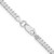 Sterling Silver Rhodium-plated 3.15mm Flat Curb Chain - QL-21E642D7-8017