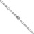 Sterling Silver Rhodium-plated 3.1mm D/C Paperclip Chain - QD-4348804B-7240