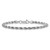 Sterling Silver Rhodium-plated 3.2mm Diamond-cut Rope Chain - QD-C041695E-7907