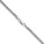 Sterling Silver Rhodium-plated 3.5mm Diamond-cut Square Spiga Chain - QD-D40CEA24-8366