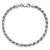 Sterling Silver Rhodium-plated 3.75mm Diamond-cut Rope Chain - QD-15DB510C-2535