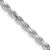 Sterling Silver Rhodium-plated 3.75mm Diamond-cut Rope Chain - QD-84C29E6A-6747