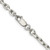 Sterling Silver Rhodium-plated 3.95mm Beveled Oval Cable Chain - QC-24B4DE30-4325