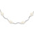 Sterling Silver Rhodium-plated 3-7mm White Near-Round Freshwater Cultured Pearl 13-Station 20 inch with 2.5 inch Extension Necklace