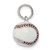 Sterling Silver Rhodium-plated 3D Enamel Baseball Charm