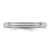Sterling Silver Rhodium-plated 3mm Comfort Fit Milgrain Size 11 Band