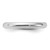 Sterling Silver Rhodium-plated 3mm Comfort Fit Size 11 Band