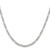 Sterling Silver Rhodium-plated 3mm Pav‚ Flat Figaro Chain - QF-BDD03CA8-3953