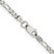 Sterling Silver Rhodium-plated 3mm Pav‚ Flat Figaro Chain - QF-FFB21747-3755