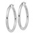 Sterling Silver Rhodium-plated 3mm Round Hoop Earrings - QE-3AB5547F-2556