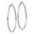 Sterling Silver Rhodium-plated 3mm Round Hoop Earrings - QE-6A55EB25-9672