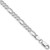 Sterling Silver Rhodium-plated 4.3mm Pav‚ Flat Figaro Chain - QF-4A81710A-2662