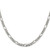 Sterling Silver Rhodium-plated 4.3mm Pav‚ Flat Figaro Chain - QF-5319EB29-3996