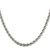 Sterling Silver Rhodium-plated 4.3mm Solid Rope Chain - QD-57097AB2-2519