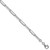 Sterling Silver Rhodium-plated 4.4mm D/C Paperclip Chain - QD-B6E47CC7-6257