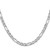 Sterling Silver Rhodium-plated 4.5mm Figaro Anchor Chain - QA-06DB50E6-5801