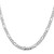 Sterling Silver Rhodium-plated 4.5mm Figaro Chain - QF-839EE0A8-1043