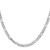 Sterling Silver Rhodium-plated 4.5mm Lightweight Flat Figaro Chain - QM-9FDE97B3-3032