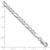 Sterling Silver Rhodium-plated 4.5mm Lightweight Flat Figaro Chain - QM-F7402090-1190