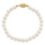 14k 5-6mm White Round Akoya Saltwater Cultured Pearl 7 inch Bracelet - PL-B582A37D-8308