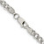 Sterling Silver Rhodium-plated 4.5mm Pave Curb Chain - QC-6ED18662-1986