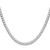 Sterling Silver Rhodium-plated 4.7mm D/C Square Franco Chain - QQ-B929DCCE-9512