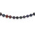 Sterling Silver Rhodium-plated 4-5mm Black Near-Round Freshwater Cultured Pearl 20 inch Necklace